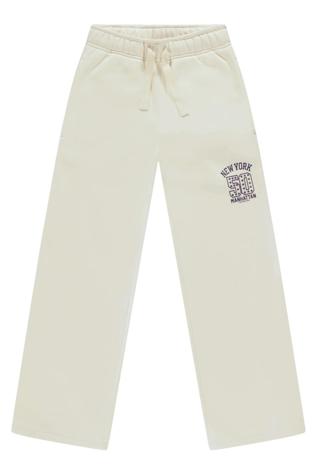 Ecru meisjes Cars regular fit sweatpants met elastische tailleband met koord