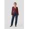 Anytime crinkle overslag top bordeaux