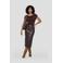 Ruby asymmetrische jersey top donkerbruin