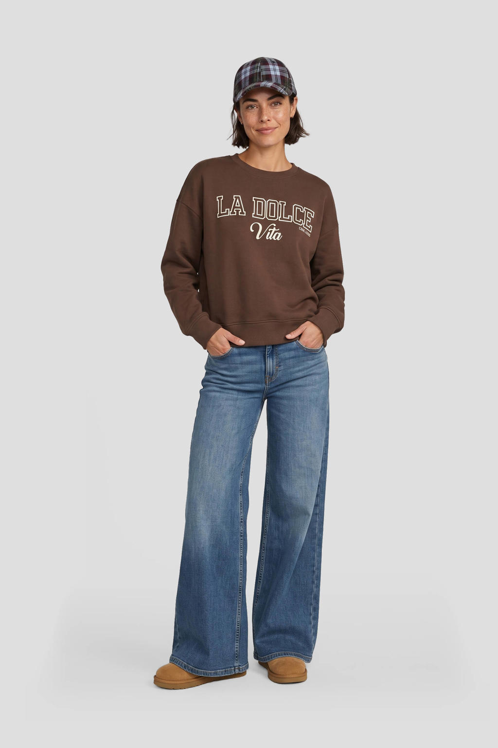 LTB high waist wide leg jeans - medium blue denim