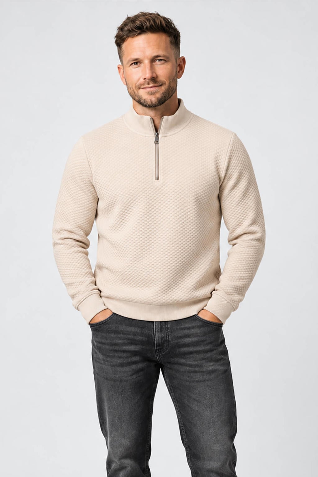 Cars regular fit sweater - zand