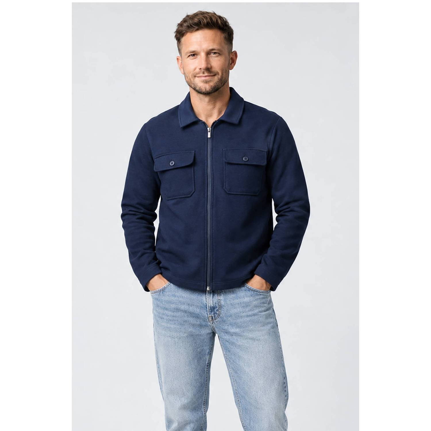 Cars regular fit overshirt donkerblauw