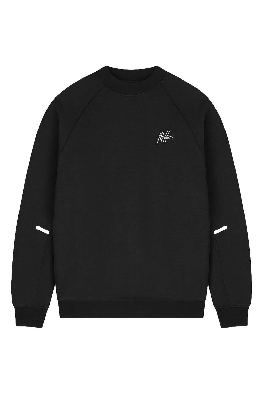 Malelions regular fit sweater - zwart
