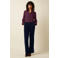 King Louie blouse met print - donkerblauw
