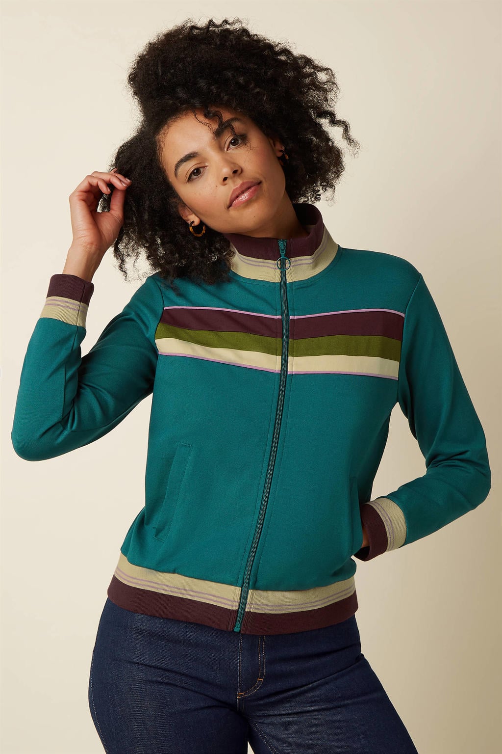 King Louie gevoerd vest - blauw