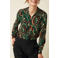 King Louie blouse met print - groen