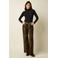 King Louie wide leg broek met panterprint - bruin