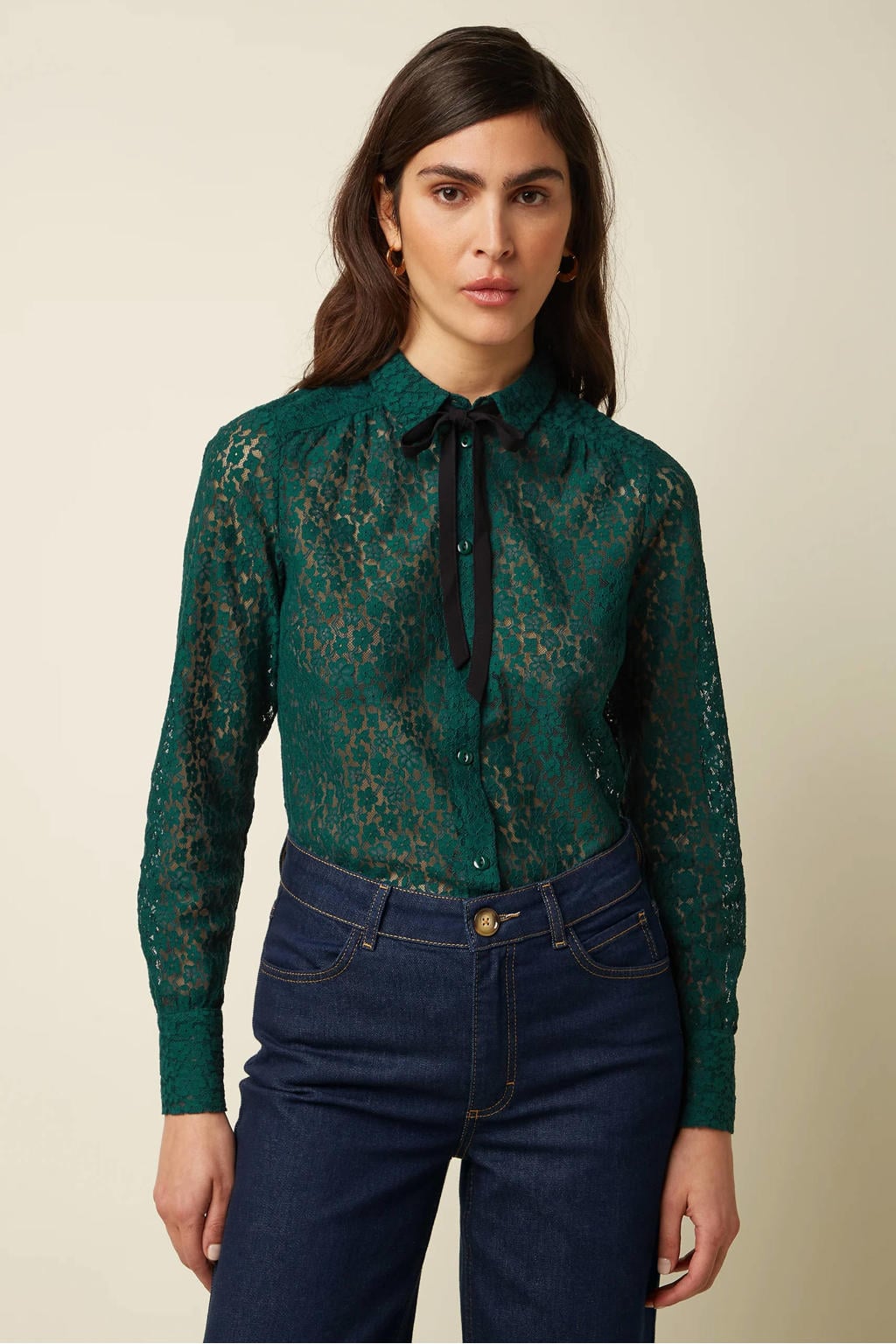 King Louie blouse - donkergroen