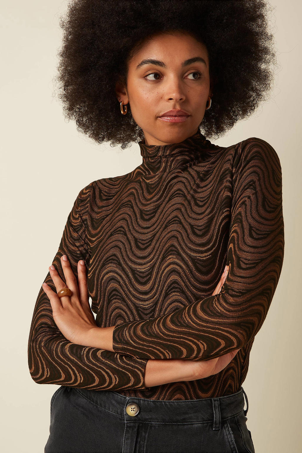 King Louie vintage top - bruin
