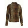 King Louie top met panterprint - bruin