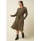 King Louie midi jurk met print - zwart