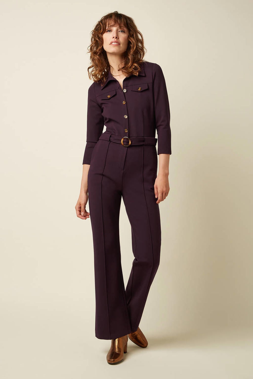 King Louie jumpsuit - aubergine