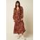King Louie maxi jurk met print - bruin