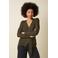 King Louie gebreid vest met glitters - goud