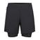 Rukka hardloopshort Maaninka 2-in-1 zwart