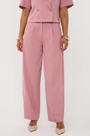 high waist barrel broek - roze