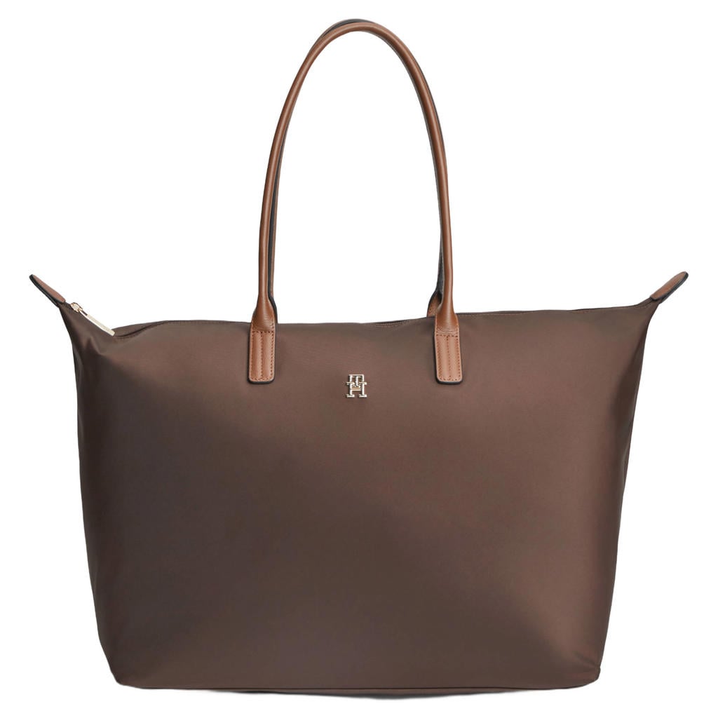 Tommy Hilfiger shopper Popette Maxi donkerbruin