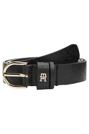 leren riem Essential Effortless zwart