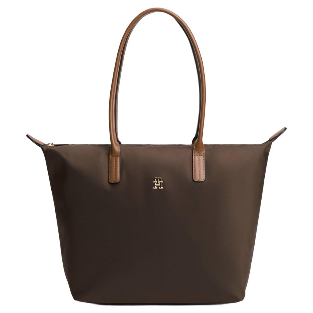 Tommy Hilfiger shopper Popette donkerbruin