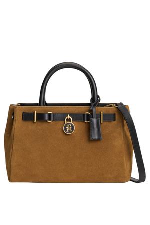 suède handtas American Icon cognac
