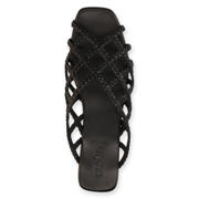 thumbnail: Sacha leren slippers met gevlochten zwart