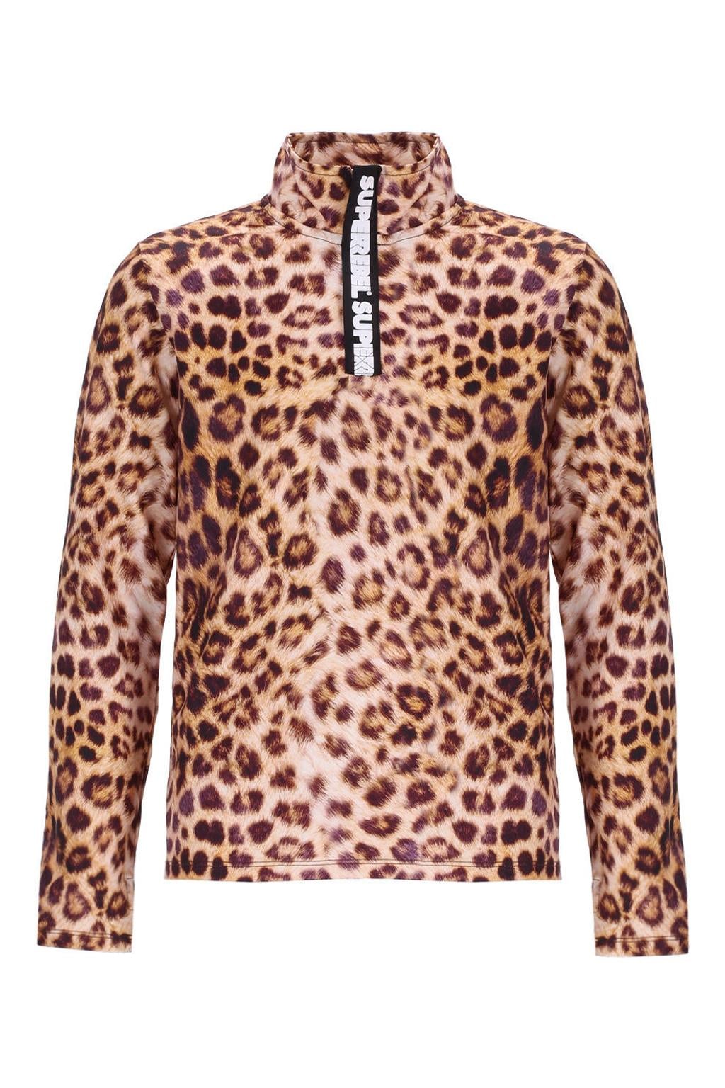 SuperRebel Dri-FIT skipully met dierenprint - zand/zwart/bruin