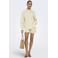 ONLY denim regular waist short met hartjes lichtgeel