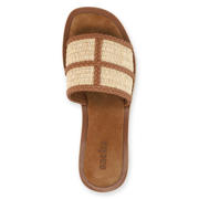 thumbnail: Sacha rieten slippers cognac/beige