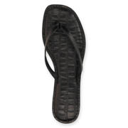 thumbnail: Sacha leren teenslippers zwart