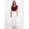 Morgan top met cut-out - donkerrood