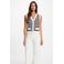 Morgan gestreept gilet - wit