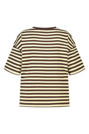 thumbnail: MS Mode gestreept T-shirt bruin