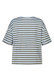 thumbnail: MS Mode gestreept T-shirt lichtblauw