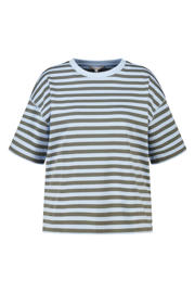 thumbnail: MS Mode gestreept T-shirt lichtblauw