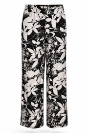 thumbnail: Paprika wide leg viscose broek met print Plus Size - zwart