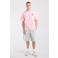 America Today relaxed fit T-shirt met backprint - lichtroze