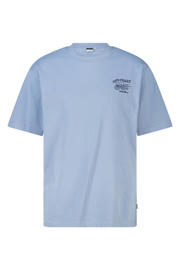 thumbnail: America Today relaxed fit T-shirt met backprint - vintageblauw