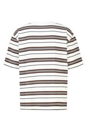 thumbnail: America Today oversized gestreept T-shirt - bruin/wit