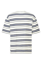 thumbnail: America Today oversized gestreepte T-shirt - blauw/wit