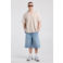 America Today linnen relaxed fit gebloemd overhemd met borduursels - beige