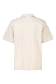 thumbnail: America Today linnen relaxed fit gebloemd overhemd met borduursels - beige