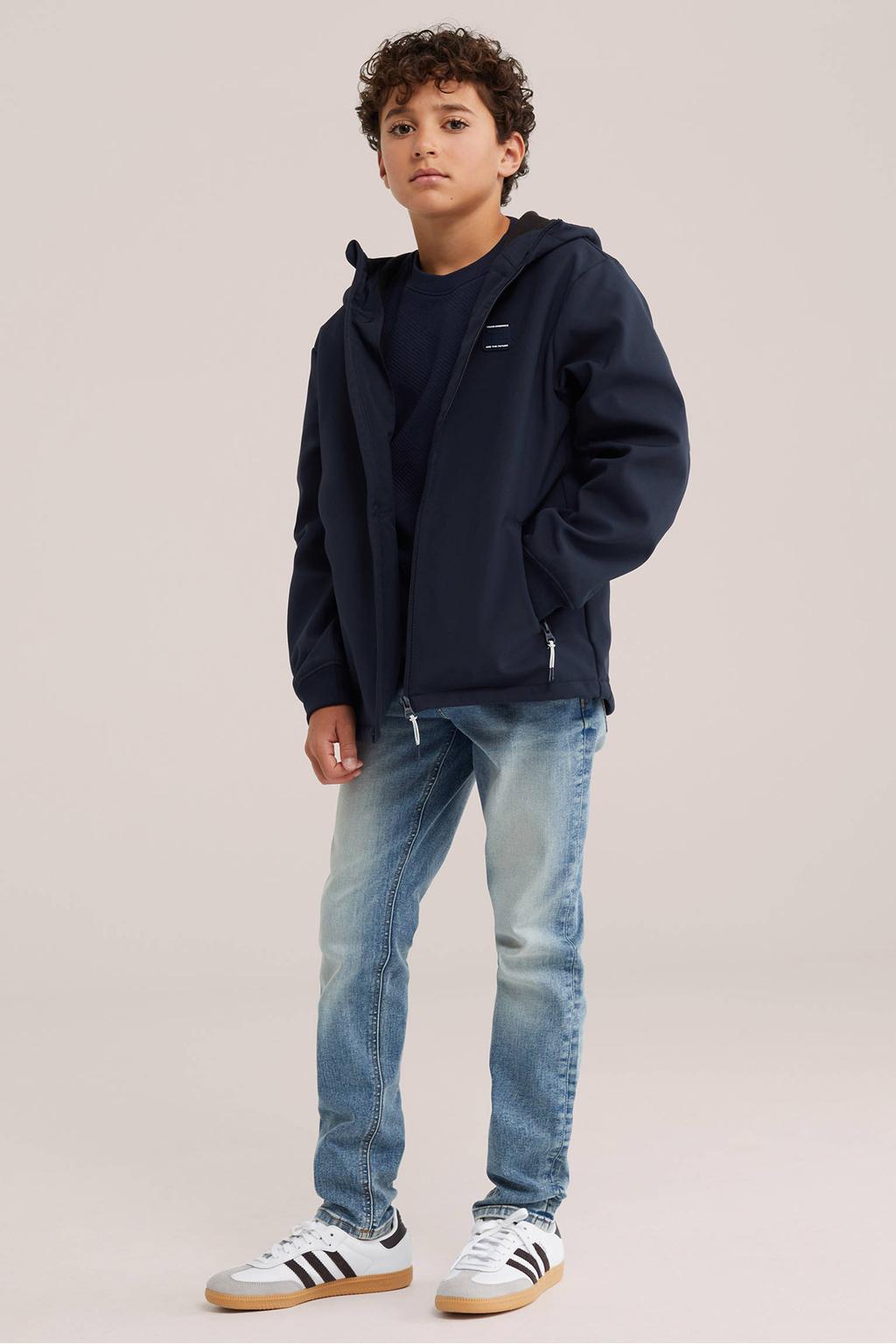WE Fashion softshell jas - donkerblauw