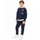 Retour Jeans rechtvallende hoodie met print - donkerblauw