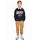 Retour Jeans rechtvallende sweater met print - donkerblauw