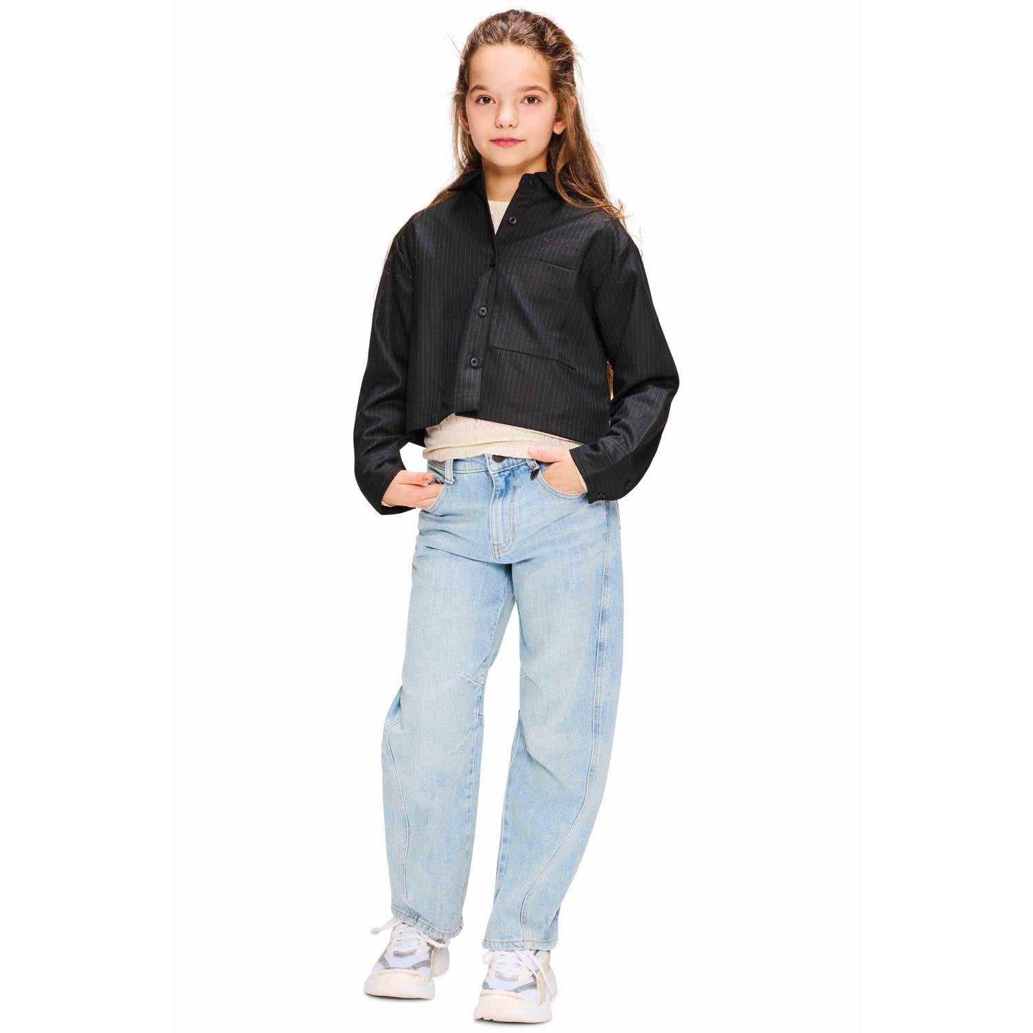 Retour Jeans gestreepte jas zwart