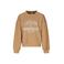 Retour Jeans oversized sweater met tekst - lichtbruin