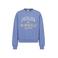 Retour Jeans oversized sweater met tekst - blauw