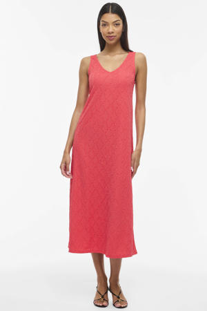 midi jurk rood