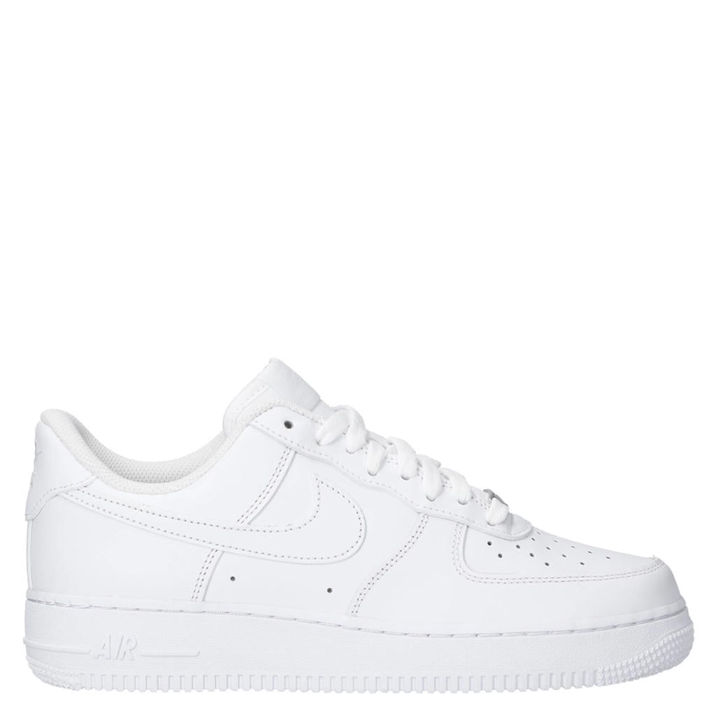 Witte dames Nike Air Force 1'07 sneakers van leer/voering: mesh/voetbed: eva met veters