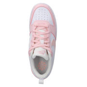 thumbnail: Nike Court borough Low Recraft imitatieleren sneakers wit/roze
